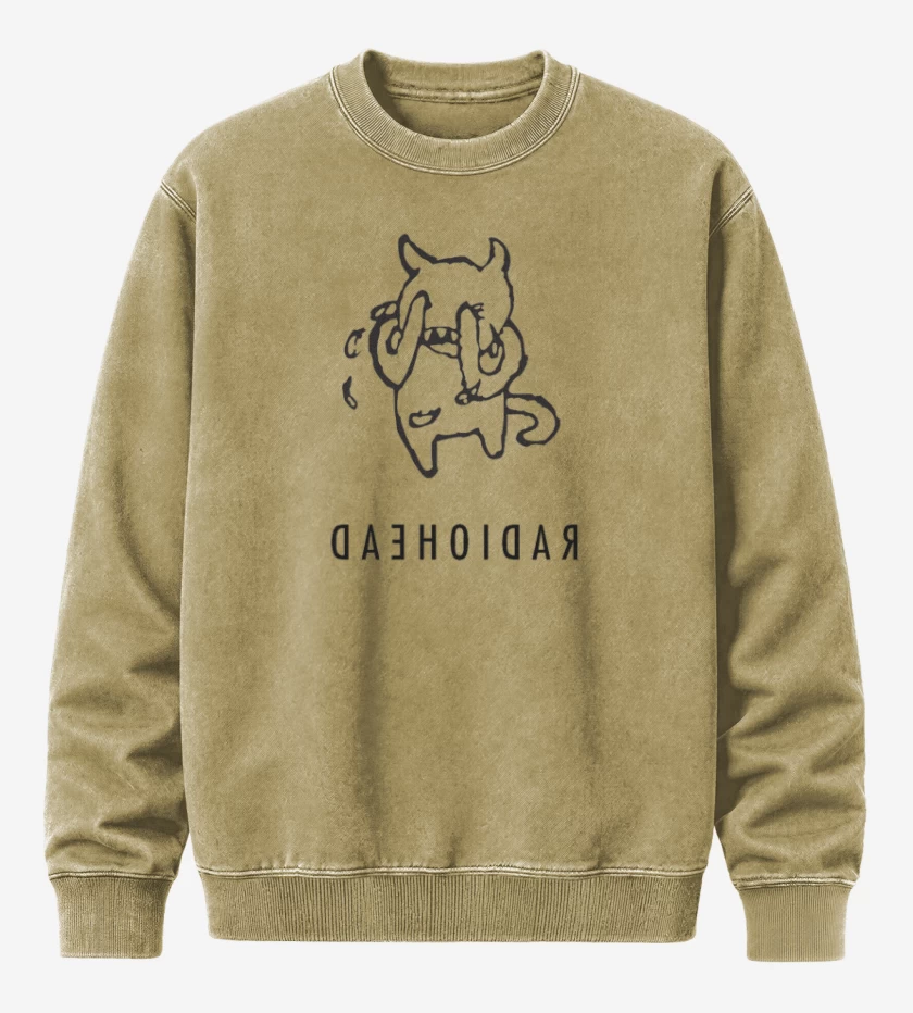 Poleron Polo Acid Wash Beige de radiohead devil
