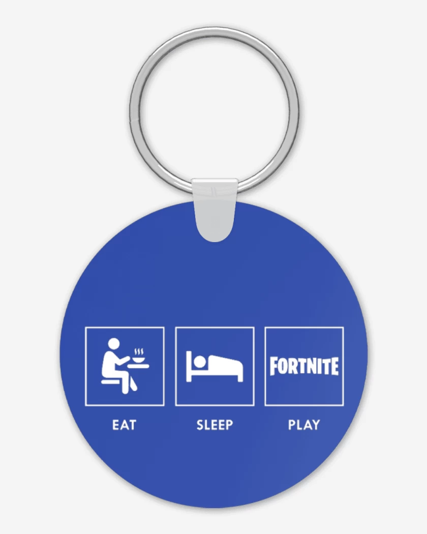 Llavero Azul Rey de play fortnite