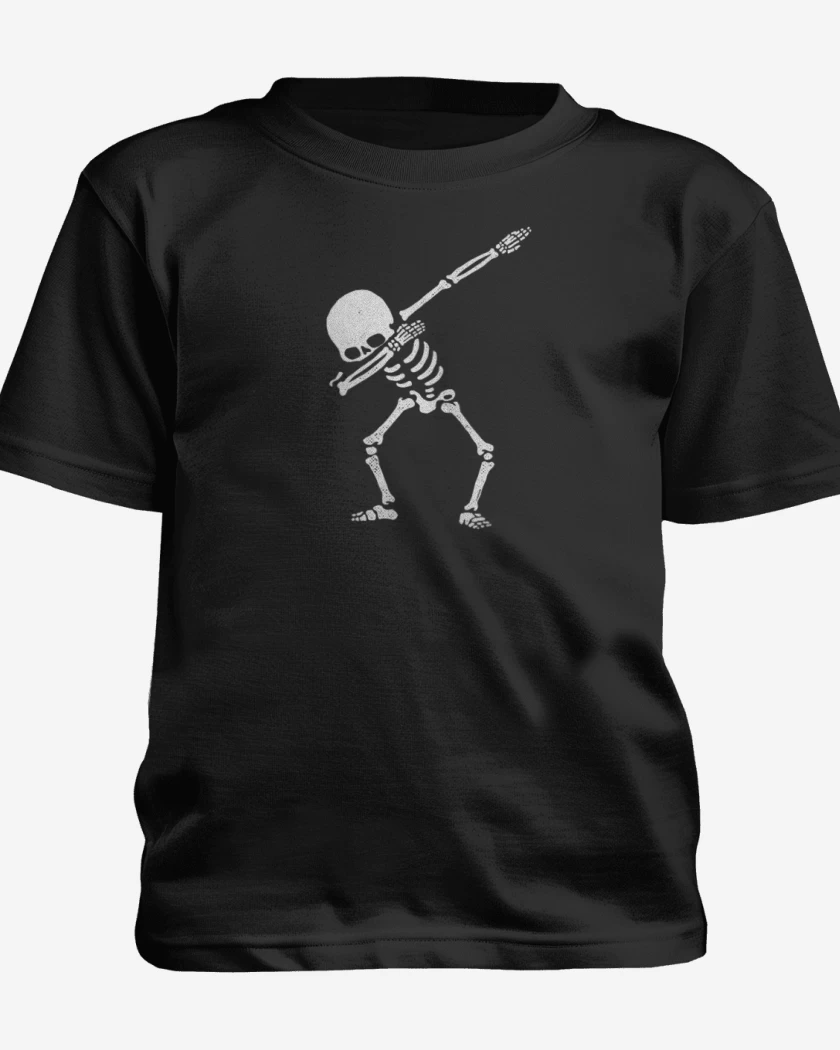 Polera de niño Negro de Dab skull
