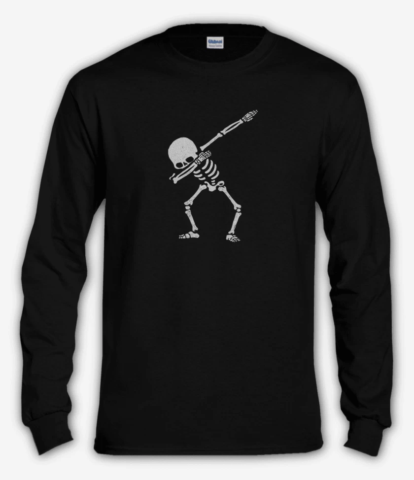 Polera manga larga Negro de Dab skull