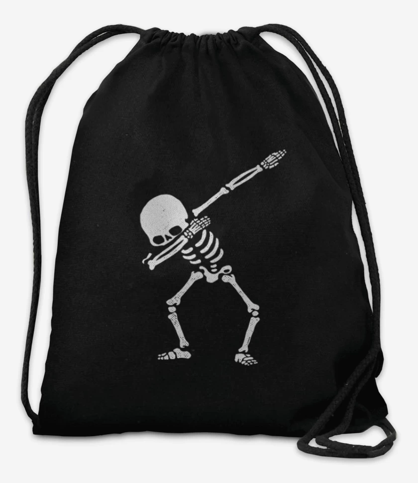 Mochila Negro de Dab skull