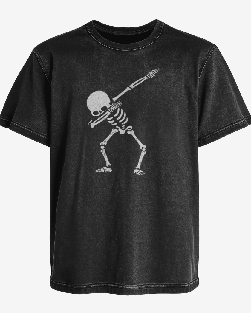 Polera desgastada Dab skull