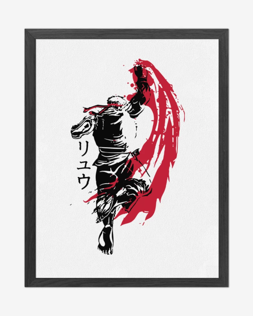 Cuadro decorativo Blanco de Ryu - Shoryuken