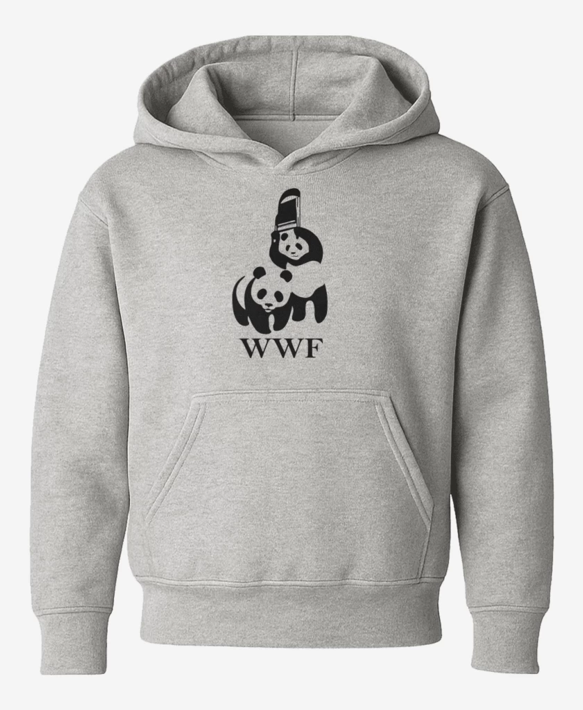 Poleron de niño Gris Melange de wwf panda