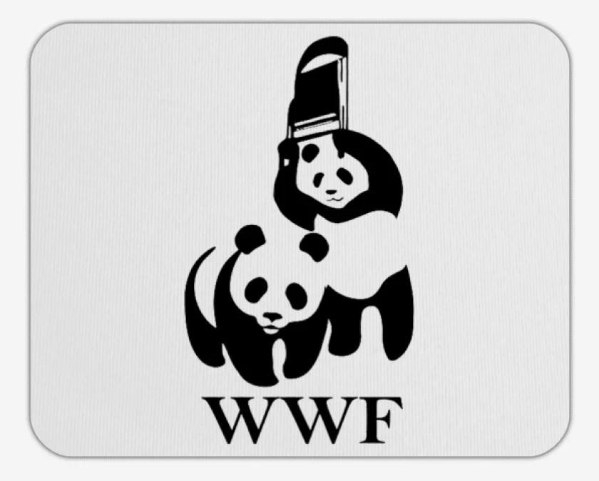 Mousepad wwf panda