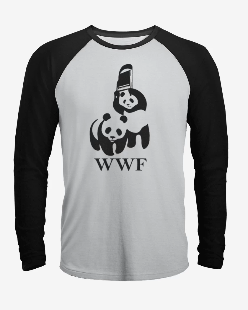 Polera Raglan wwf panda