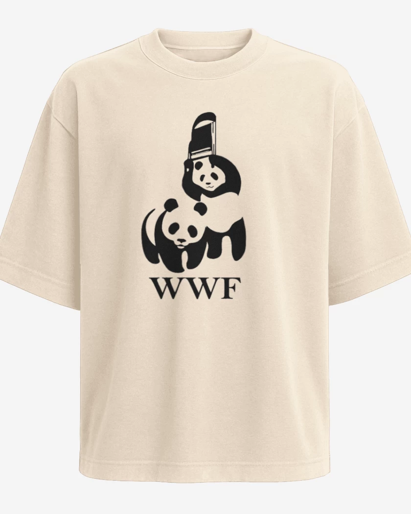 Polera Oversize wwf panda