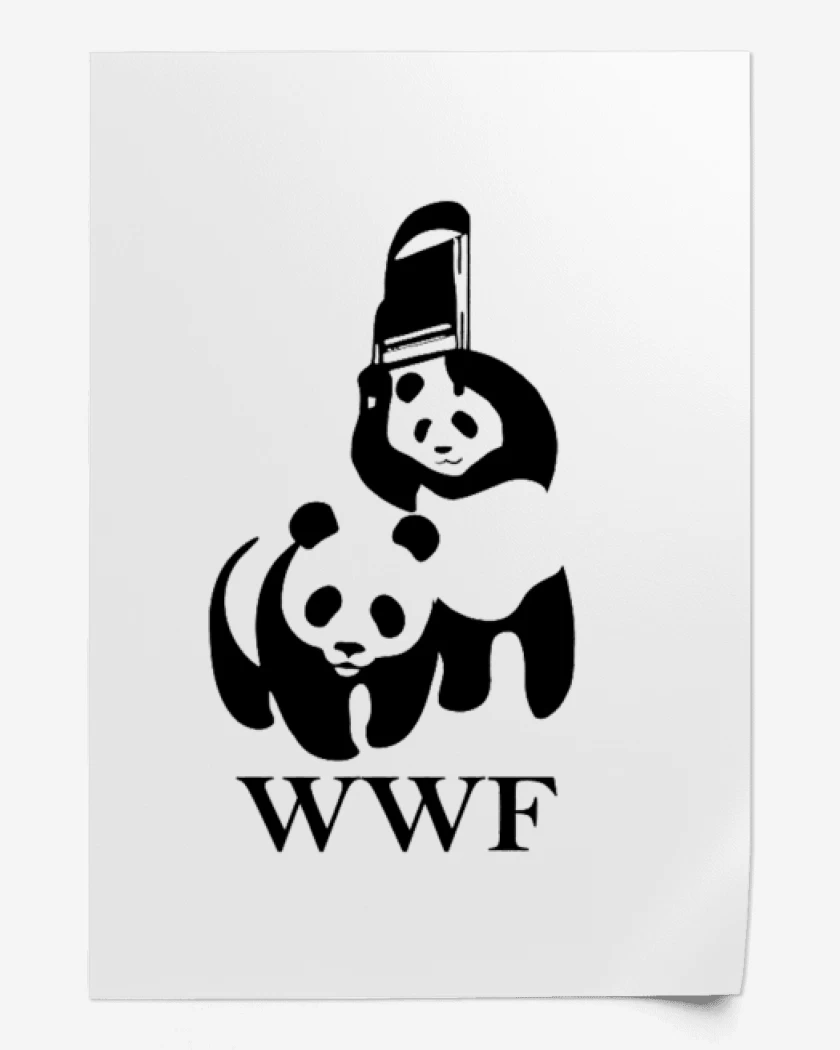 Print wwf panda