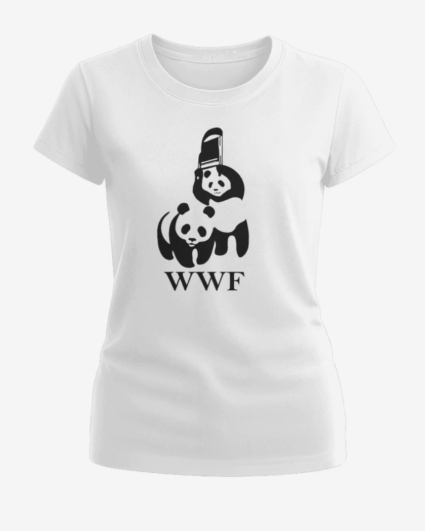 Polera de Mujer Blanco de wwf panda