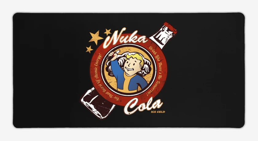 Mouse pad Gamer Negro de Fall out Nuka Cola