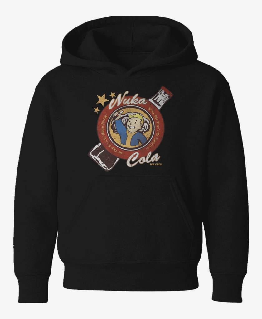 Poleron de niño Negro de Fall out Nuka Cola