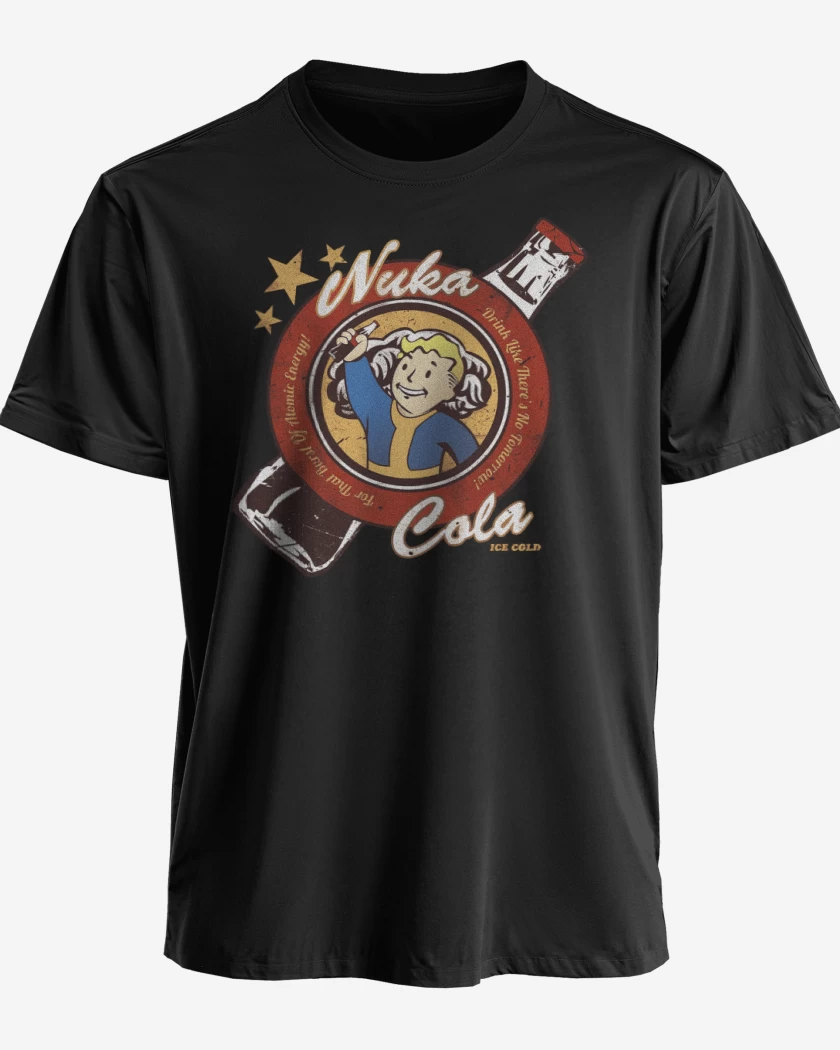 Polera premium Negro de Fall out Nuka Cola