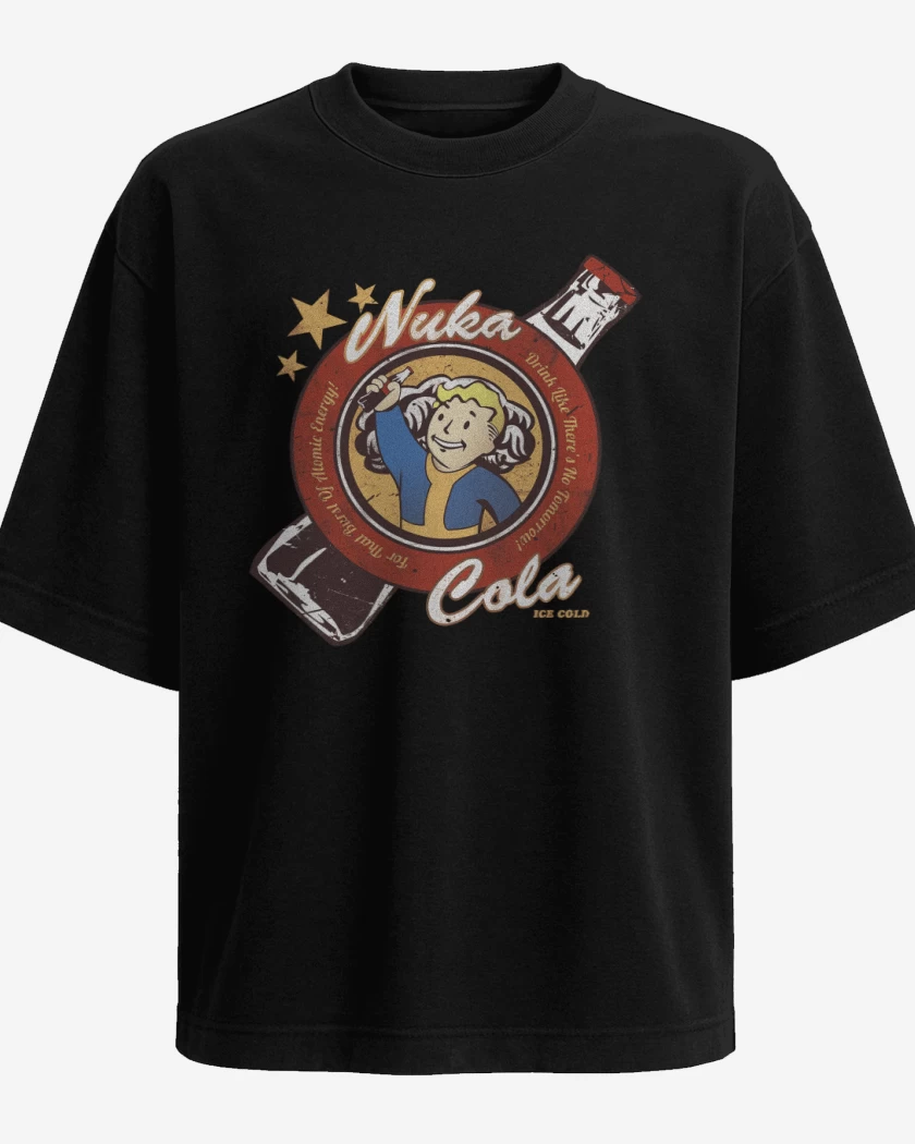 Polera Oversize Fall out Nuka Cola