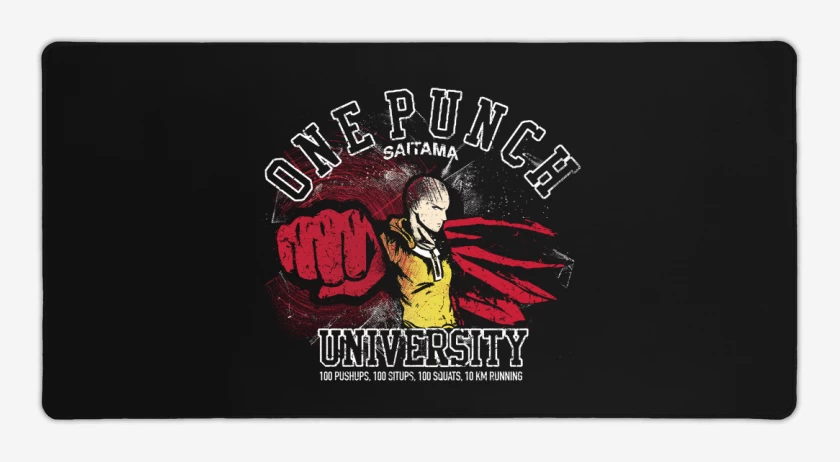 Mouse pad Gamer Negro de Saitama university