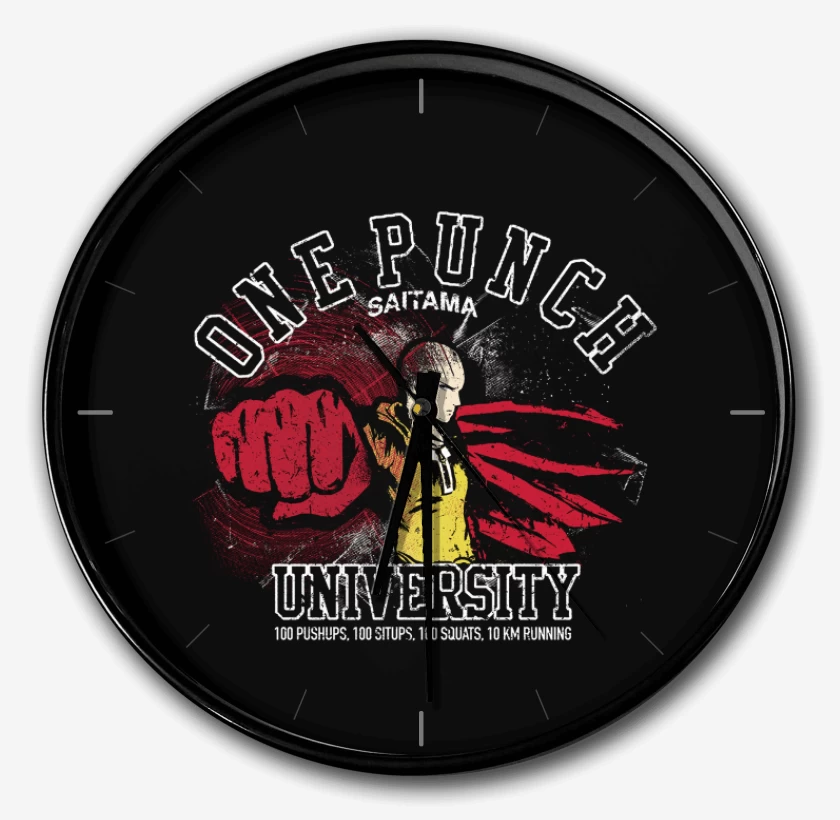 Reloj Negro de Saitama university