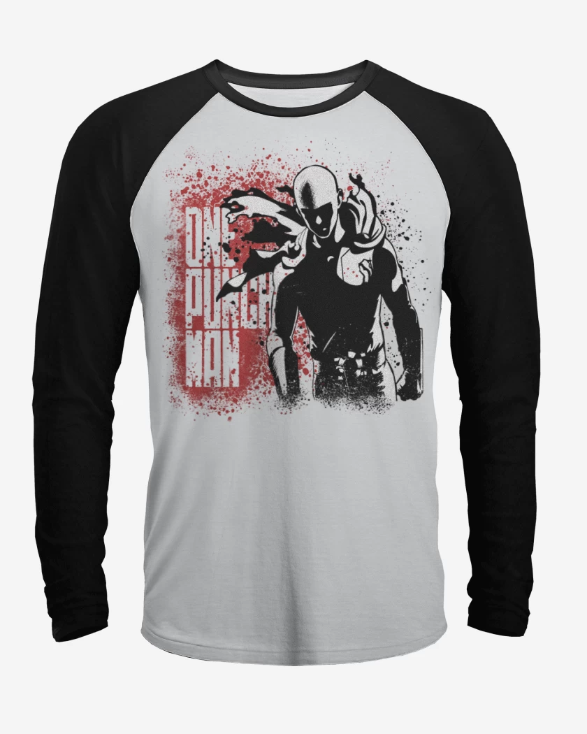 Polera Raglan Blanco / Negro de Saitama