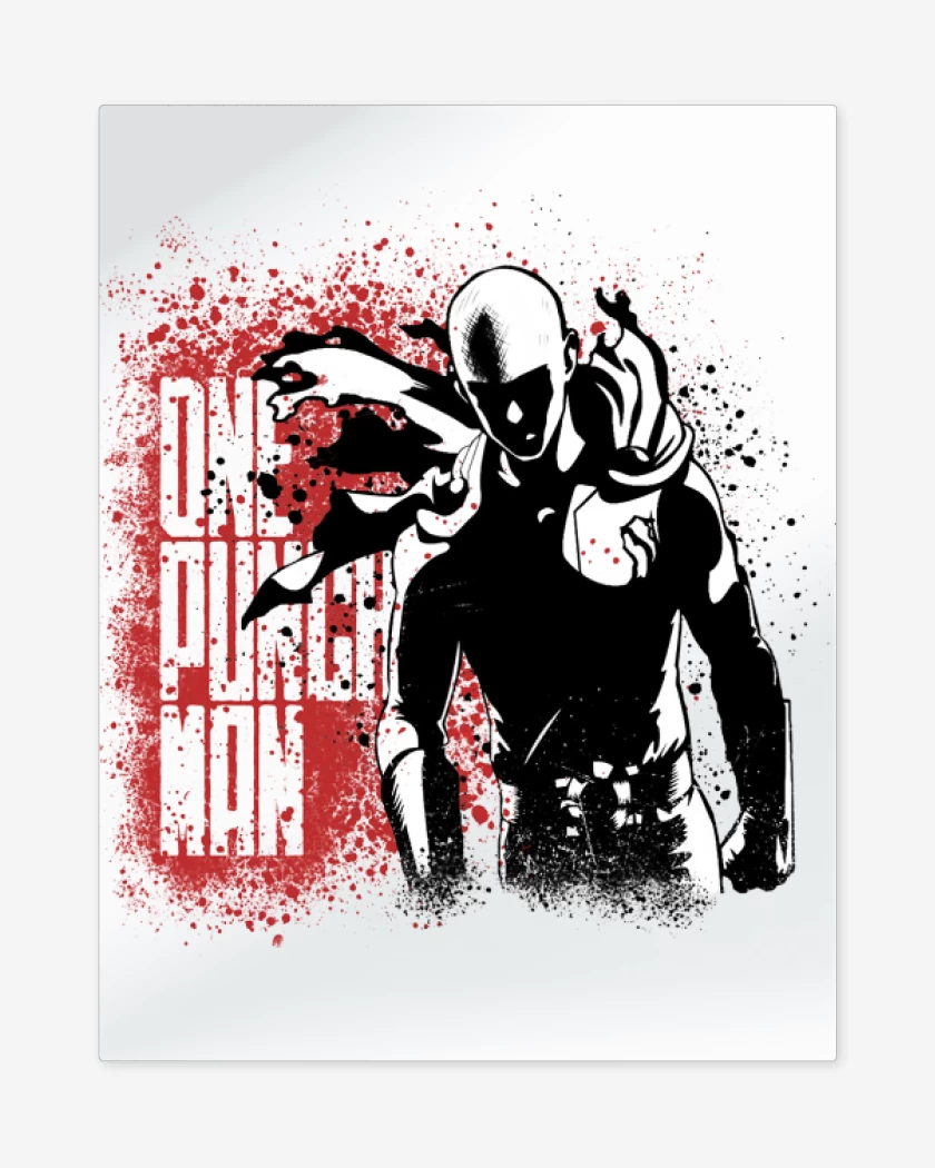 Print metalico Blanco de Saitama