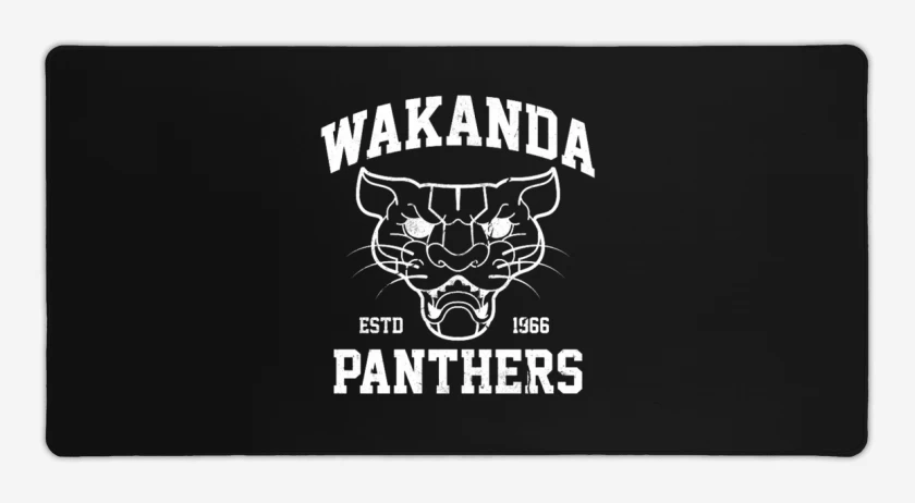 Mouse pad Gamer Negro de wakanda Team