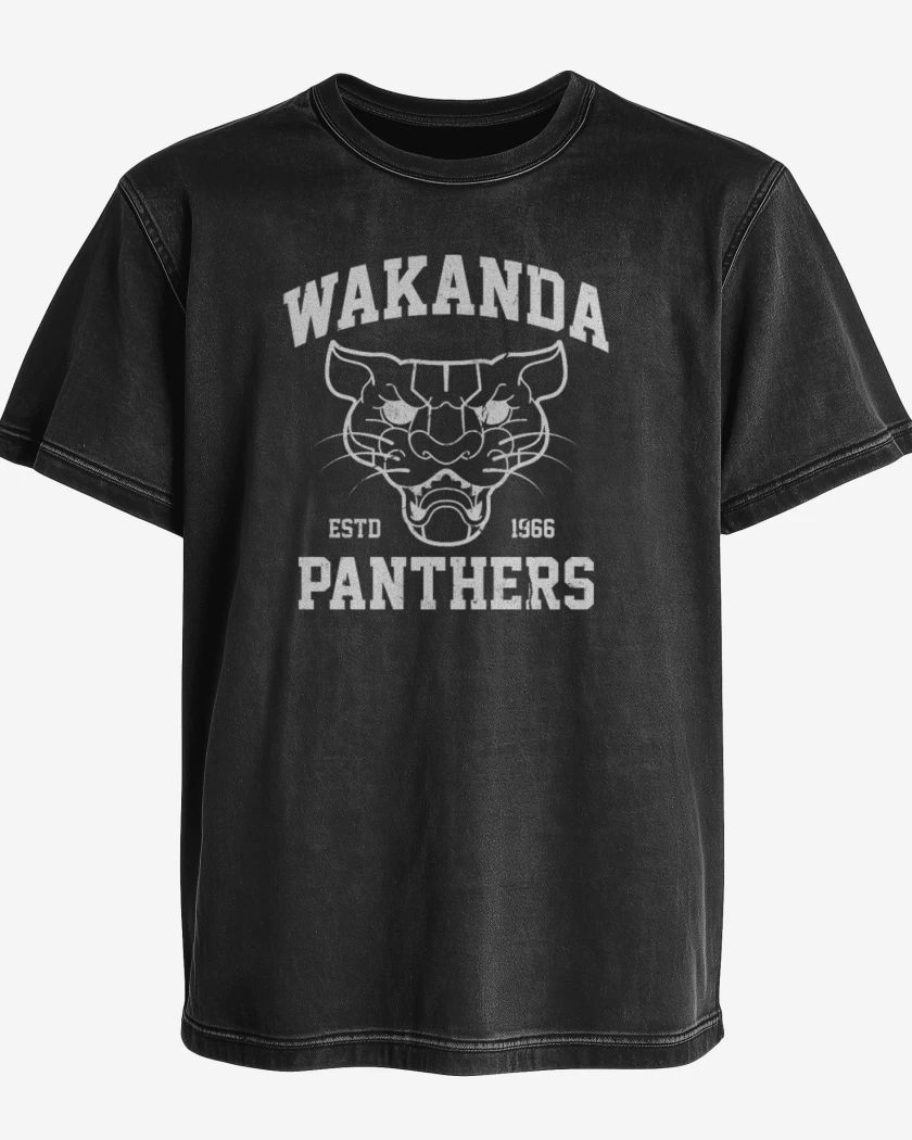 Polera desgastada wakanda Team