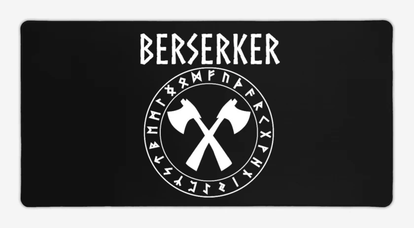 Mouse pad Gamer Negro de Berserker