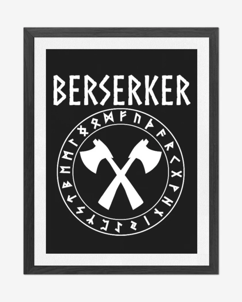 Cuadro decorativo Negro de Berserker