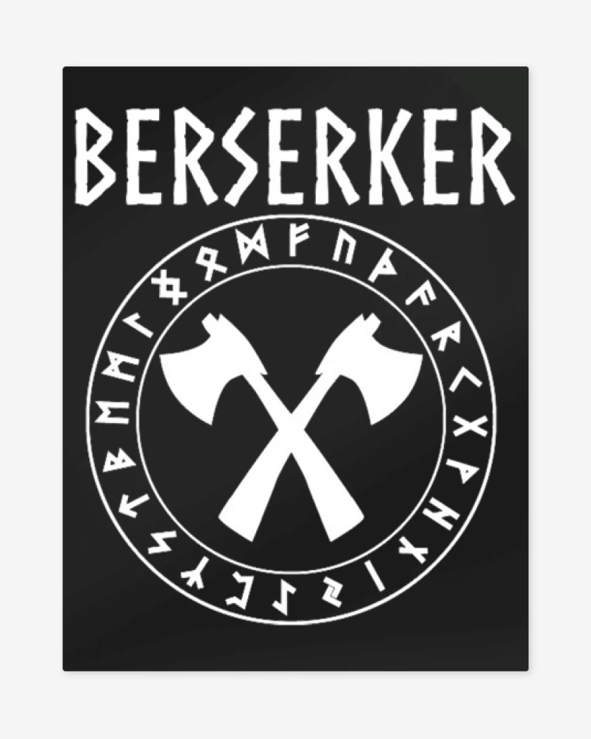 Print metalico Negro de Berserker