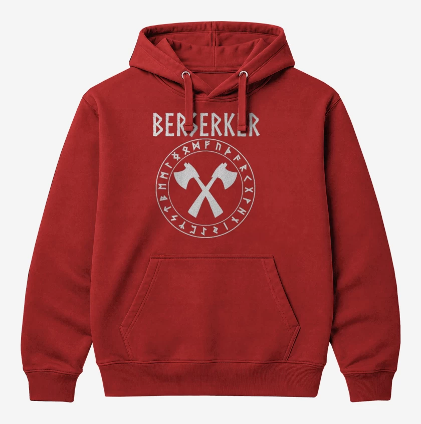 Polerón Canguro Rojo de Berserker