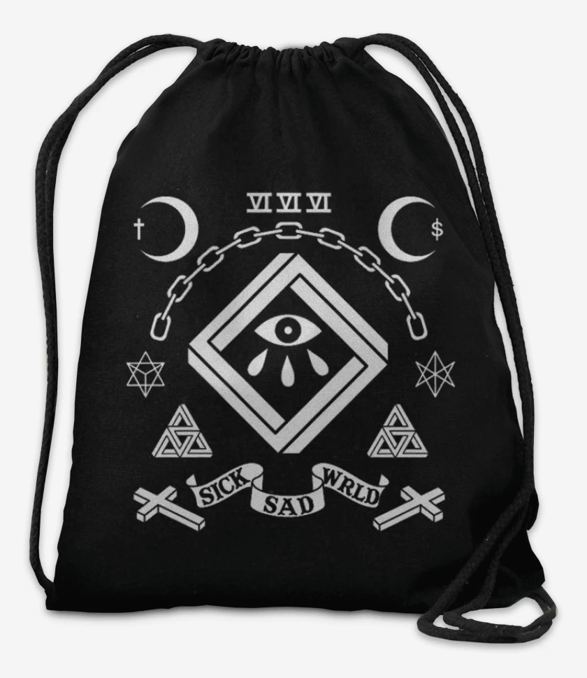 Mochila Negro de Sick sad world