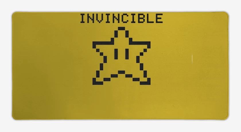 Mouse pad Gamer Amarillo de invencible