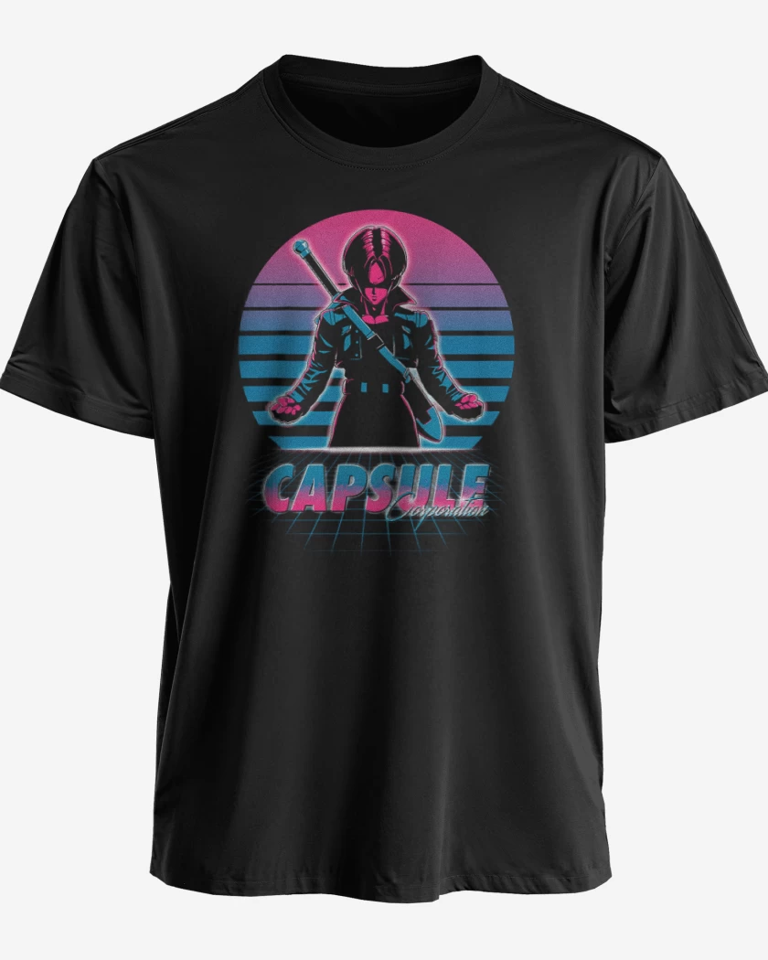 Polera premium Negro de Trunks retro