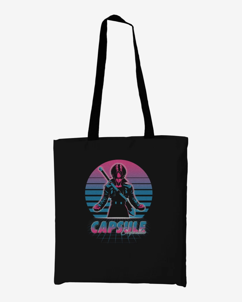 Totebag Negro de Trunks retro