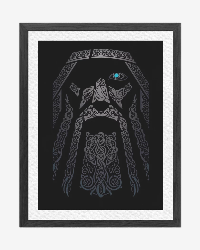 Cuadro decorativo Negro de Odin