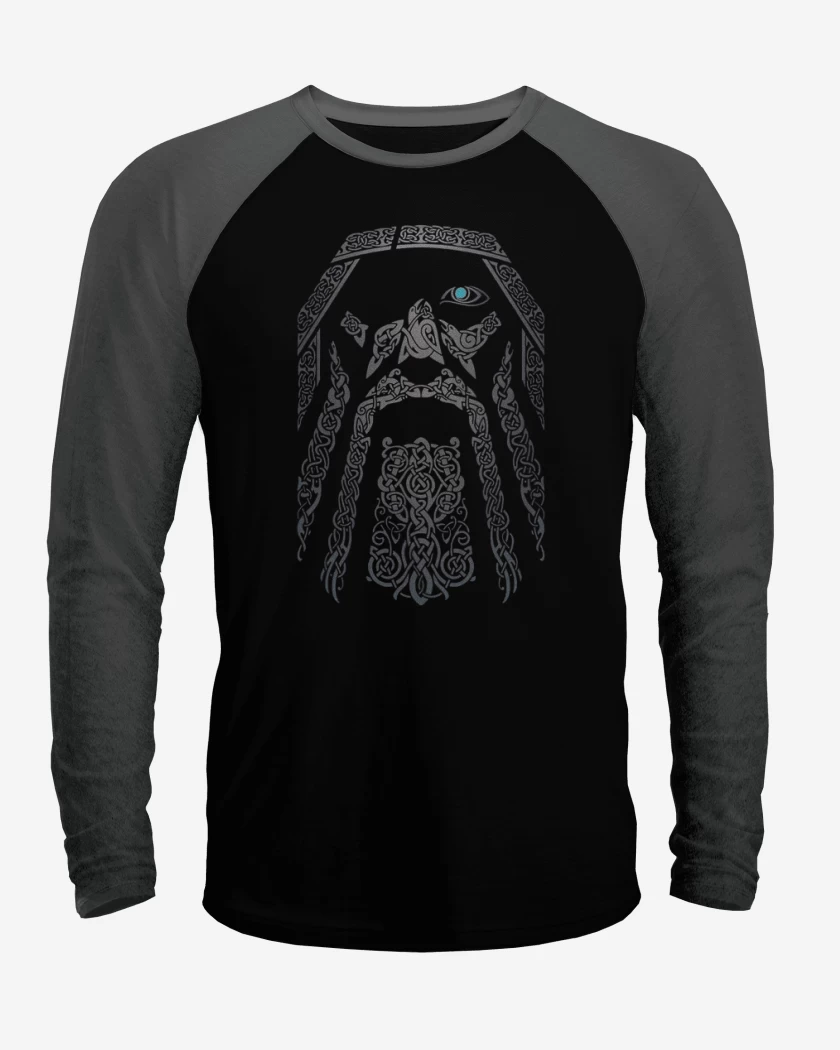 Polera Raglan Negro / Negro Heather de Odin