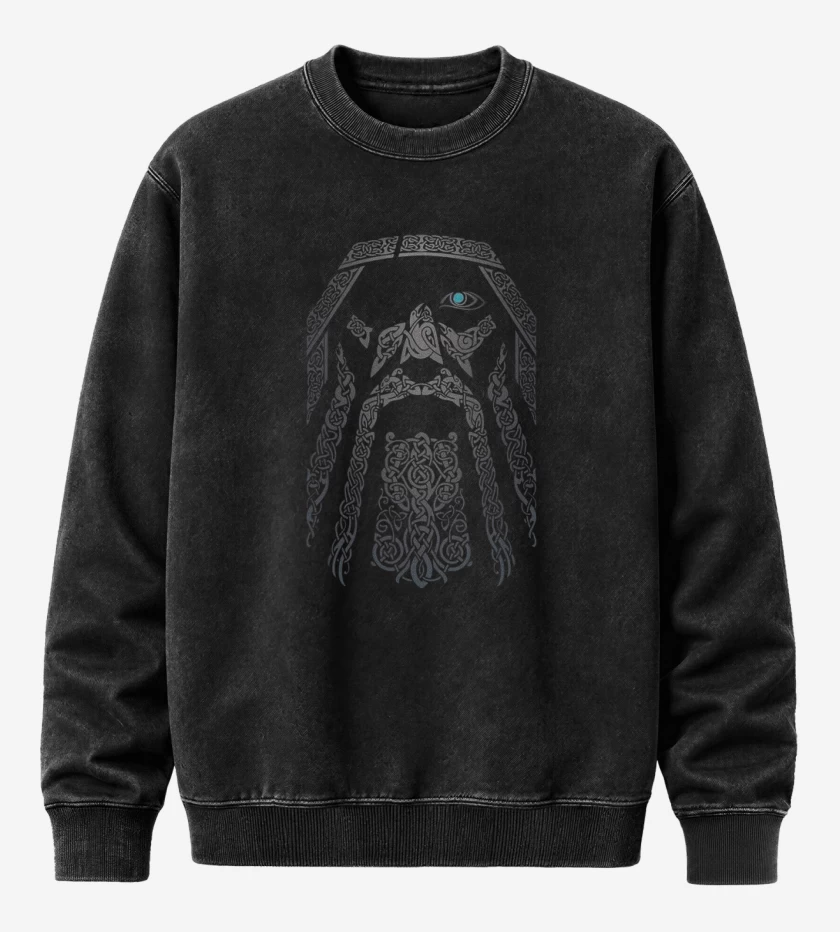 Poleron Polo Acid Wash Negro de Odin