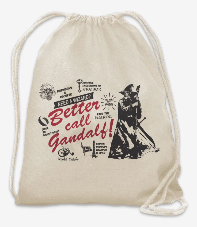 Mochila Blanco de Better call Gandalf!