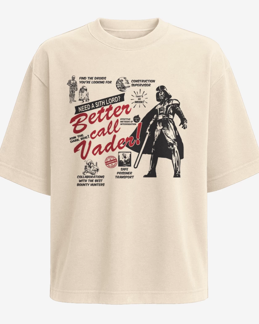 Polera Oversize Better call Vader!