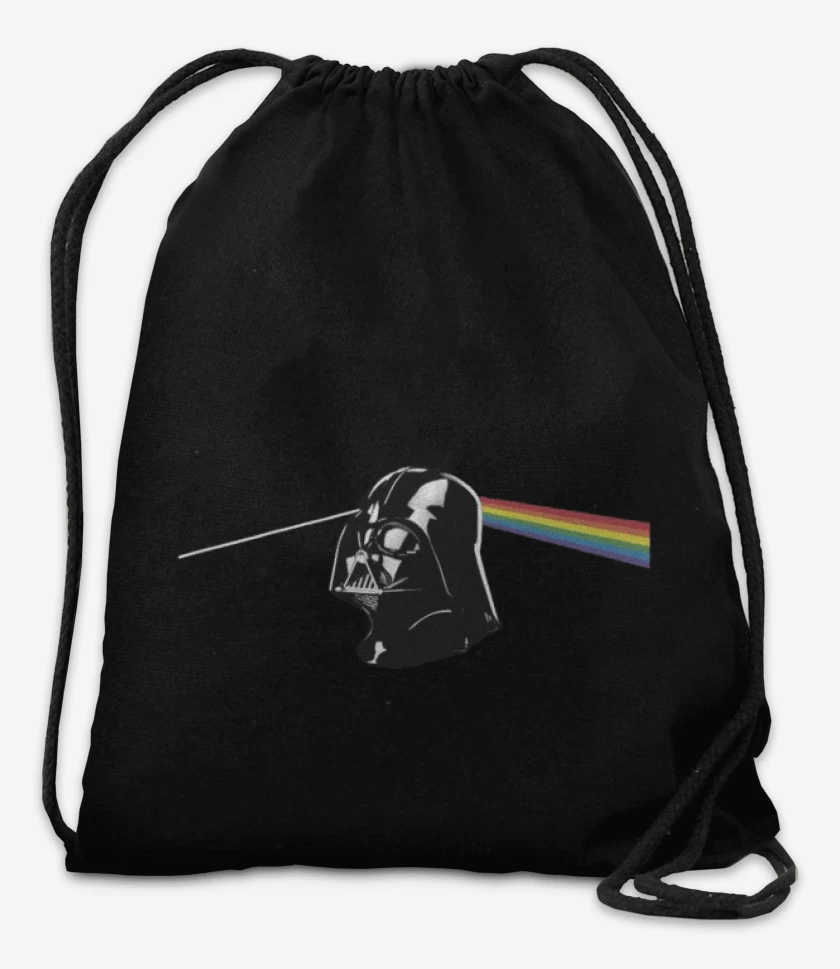 Mochila Negro de Darth side of the moon