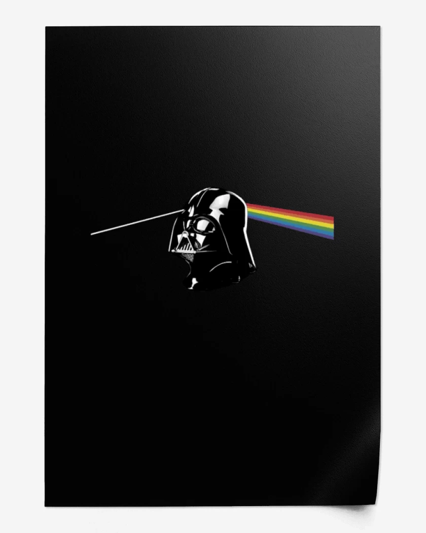 Print Darth side of the moon