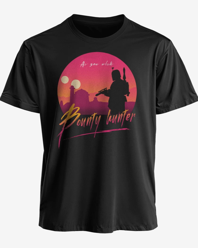 Polera premium Negro de Boba fet