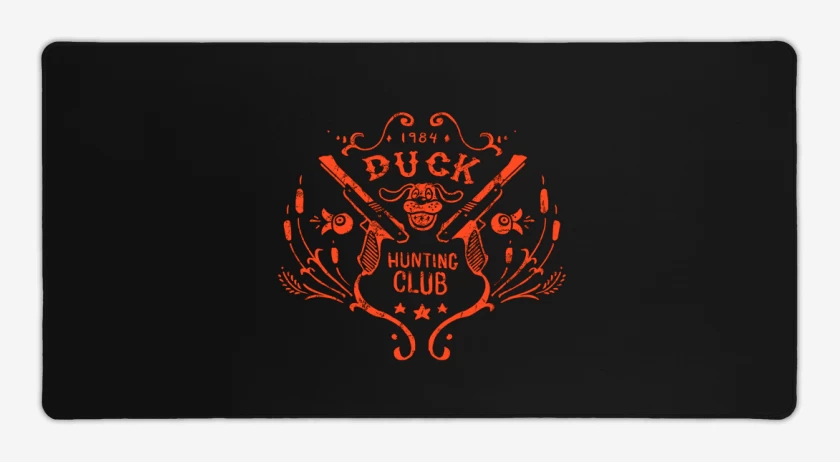 Mouse pad Gamer Negro de Duck hunter