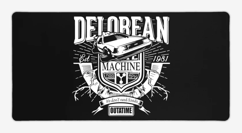 Mouse pad Gamer Delorean - EST 1981