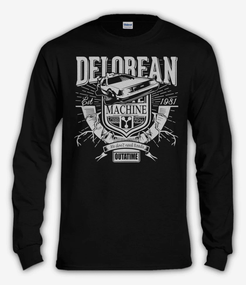Polera manga larga Delorean - EST 1981