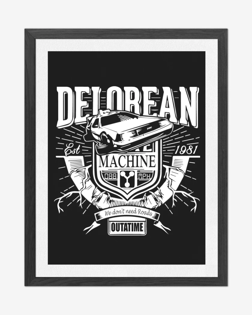 Cuadro decorativo Delorean - EST 1981