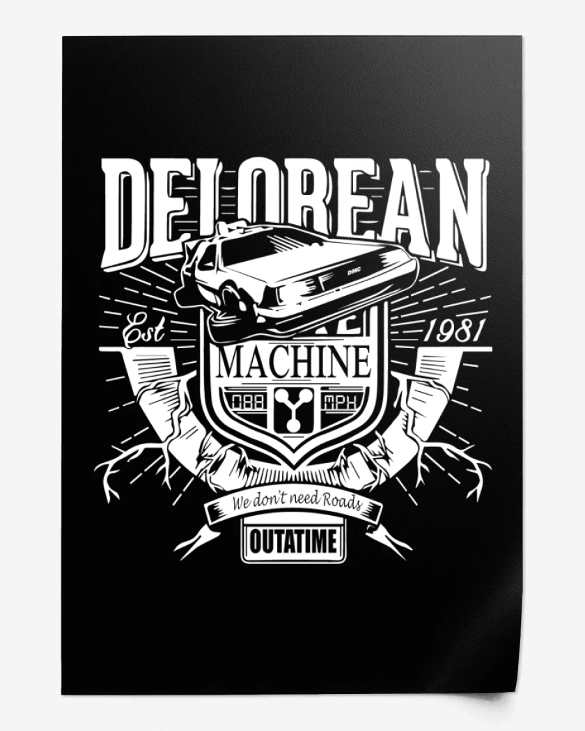Print Delorean - EST 1981