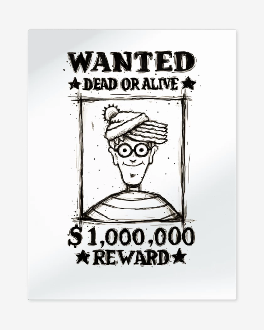 Print metalico Blanco de Wally 