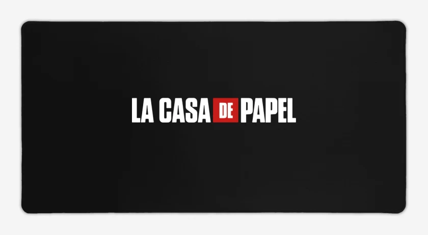 Mouse pad Gamer Negro de La casa de Papel