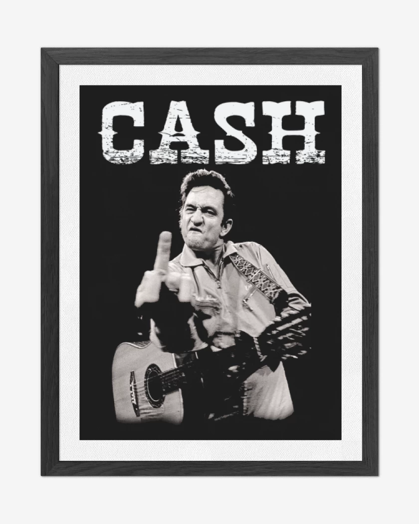 Cuadro decorativo Negro de Johnny Cash