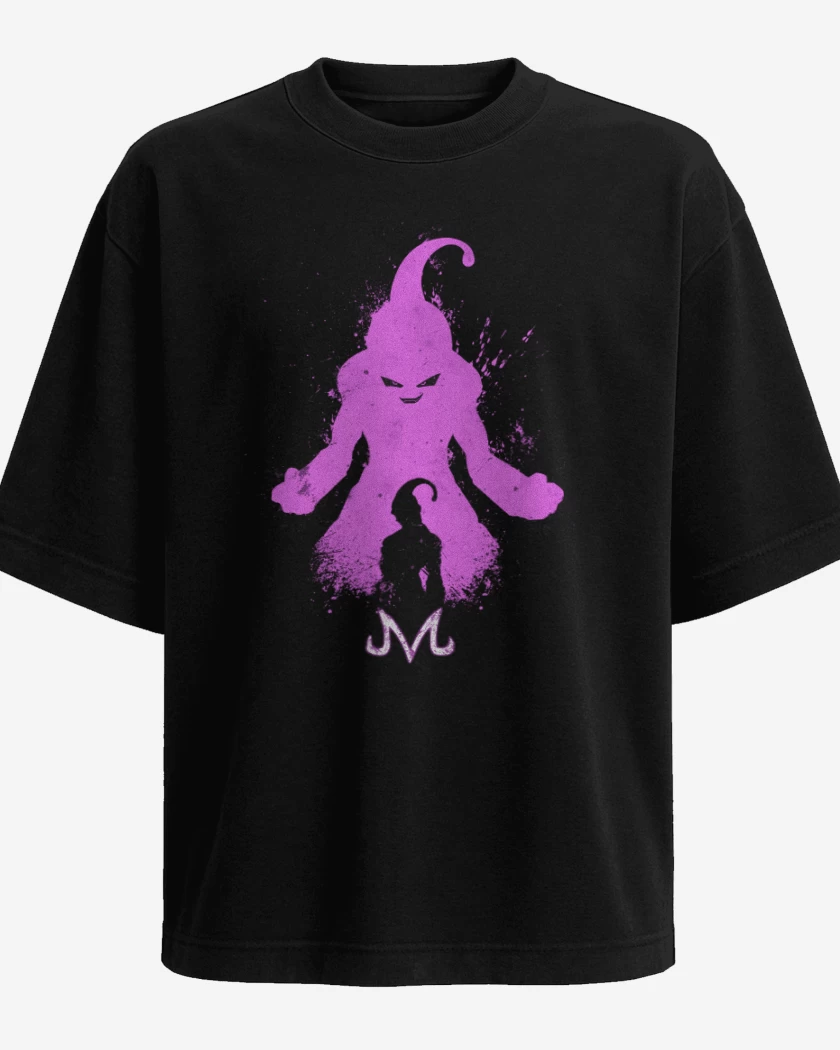 Polera Oversize Negro de Majin boo