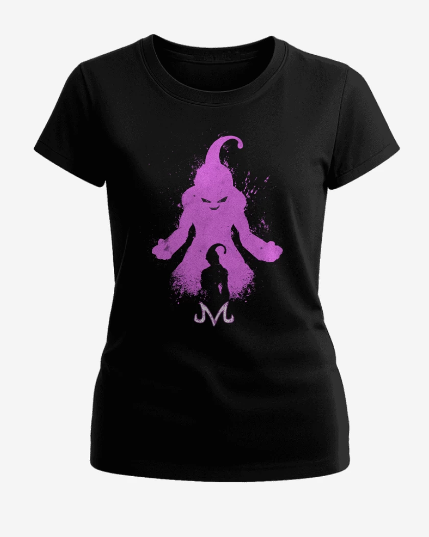 Polera de Mujer Negro de Majin boo