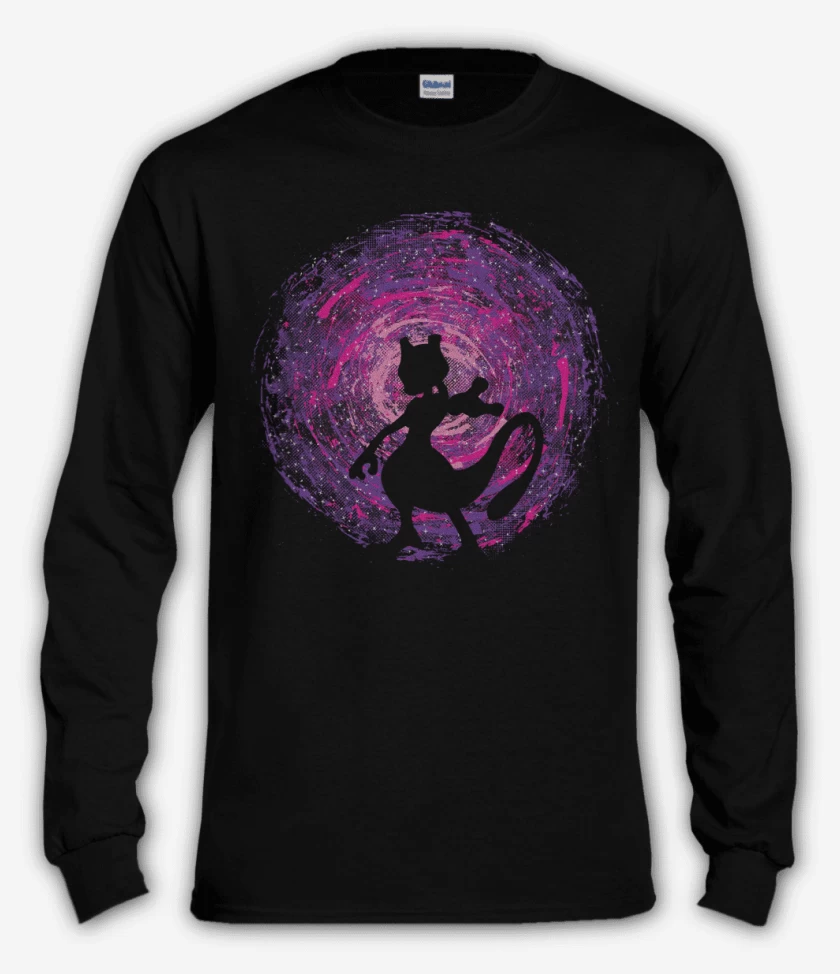 Polera manga larga Negro de Mewtwo 3